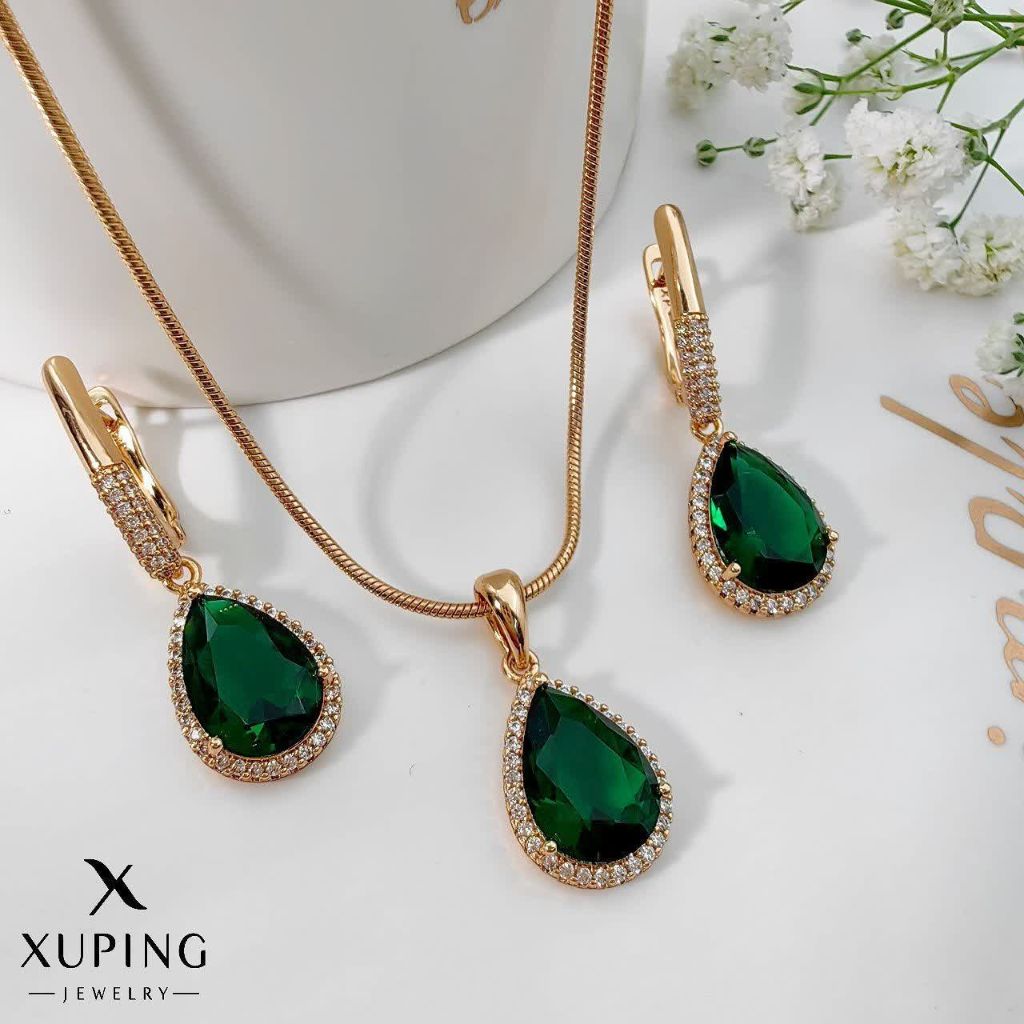 نیمست نگین سبز ژوپینگ بدون زنجیر کد 2227 - خرید آنلاین از گالری آداس